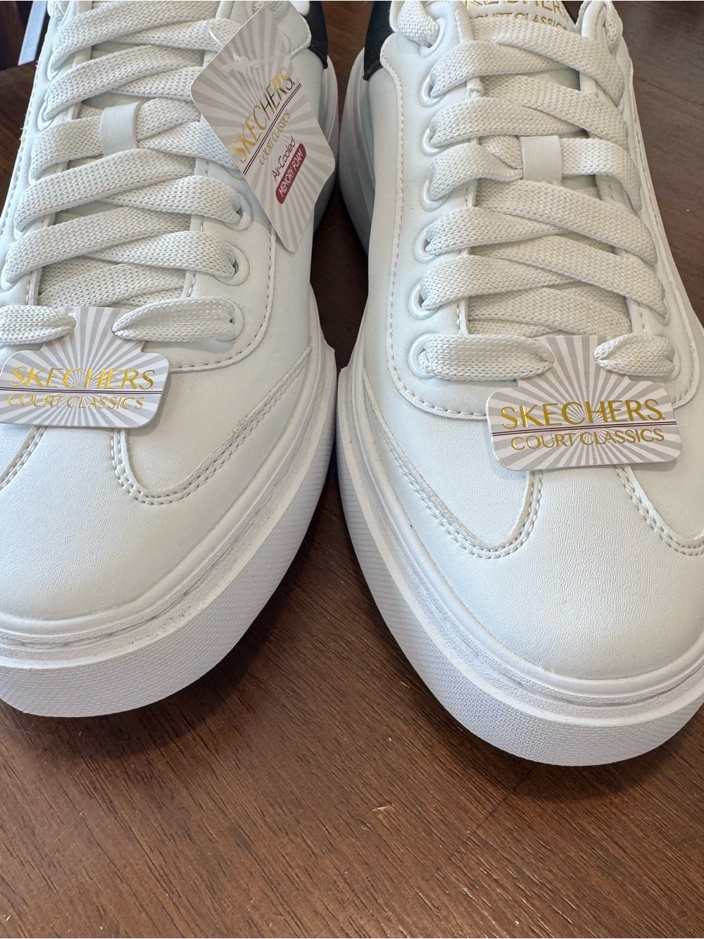 Skechers Cordova Classic Washable Sneaker Court Classics Shoes White Men’s 8.5 - Picture 4 of 9